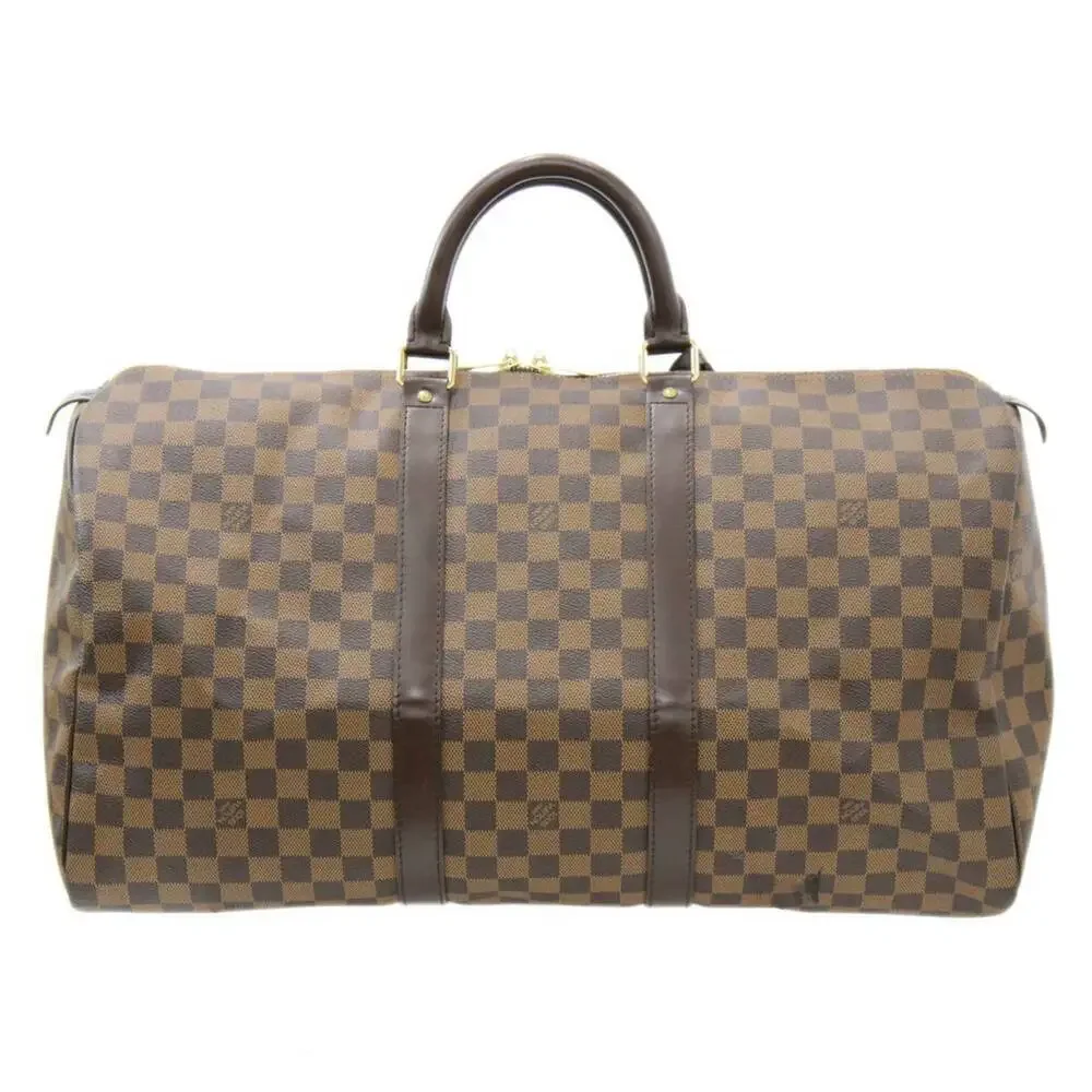 LOUIS VUITTON Brown Damier Keepall 50 Boston Bag